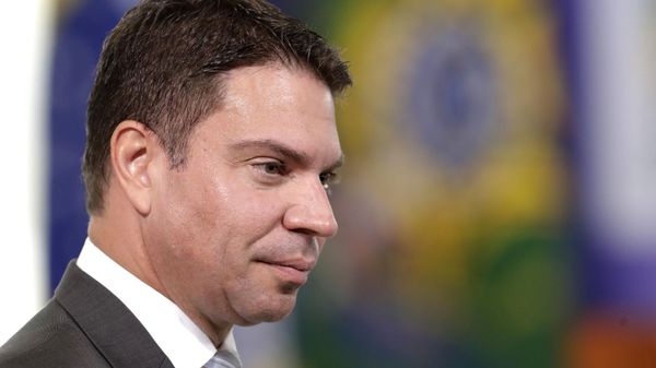 Alexandre Ramagem, the director of Brazil's intelligence agency ABIN, arrives for the ceremony presenting the National Vaccination Plan Against COVID-19 at Planalto presidential palace in Brasilia, Brazil, Wednesday, Dec. 16, 2020 - Sputnik International