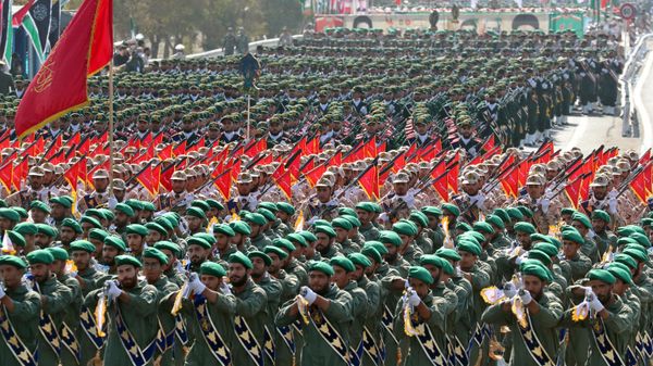 Iranian soldiers march during the annual military parade marking the anniversary of the outbreak of the devastating 1980-1988 war with Saddam Hussein's Iraq, in the capital Tehran on September 22, 2022. Iranian soldiers march during the annual military parade marking the anniversary of the outbreak of the devastating 1980-1988 war with Saddam Hussein's Iraq, in the capital Tehran on September 22, 2022. - Sputnik International