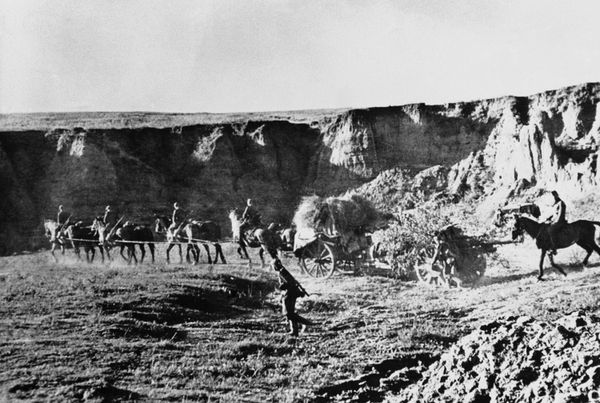 One of the numerous hollows in the plains around Stalingrad. - Sputnik International