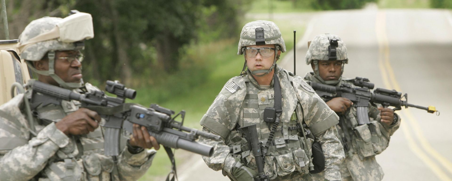 Maj. Aaron Reisinger leads Team Mojo during training at Fort Riley, Kan., Thursday, June 28, 2007 Maj. Aaron Reisinger leads Team Mojo during training at Fort Riley, Kan., Thursday, June 28, 2007 - Sputnik International, 1920, 27.11.2025