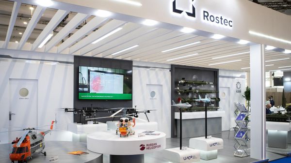 A view shows the Rostec Corporation's stand at the World Defense Show exhibition in Riyadh, Saudi Arabia. File photo - Sputnik International