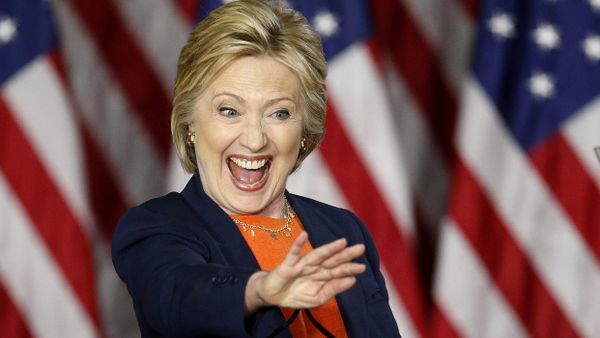 Democratic presidential candidate Hillary Clinton reacts after giving an address on national security, Thursday, June 2, 2016, in San Diego, Calif - Sputnik International