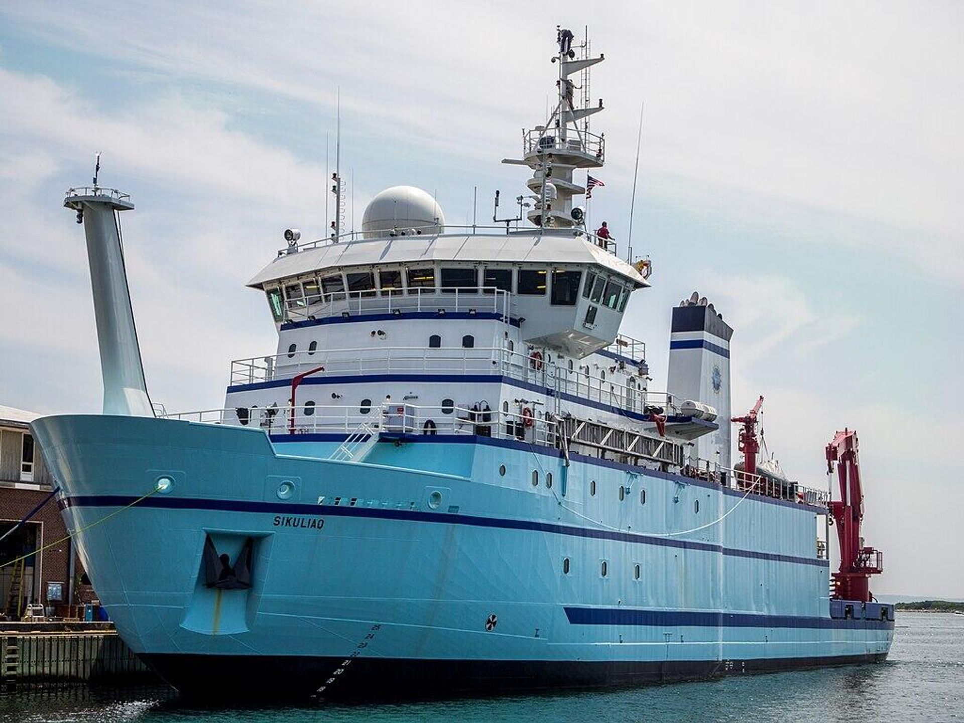 Icebreaking research vessel Sikuliaq in Woods Hole, Massachusetts. File photo. Icebreaking research vessel Sikuliaq in Woods Hole, Massachusetts. File photo. - Sputnik International, 1920, 11.02.2024