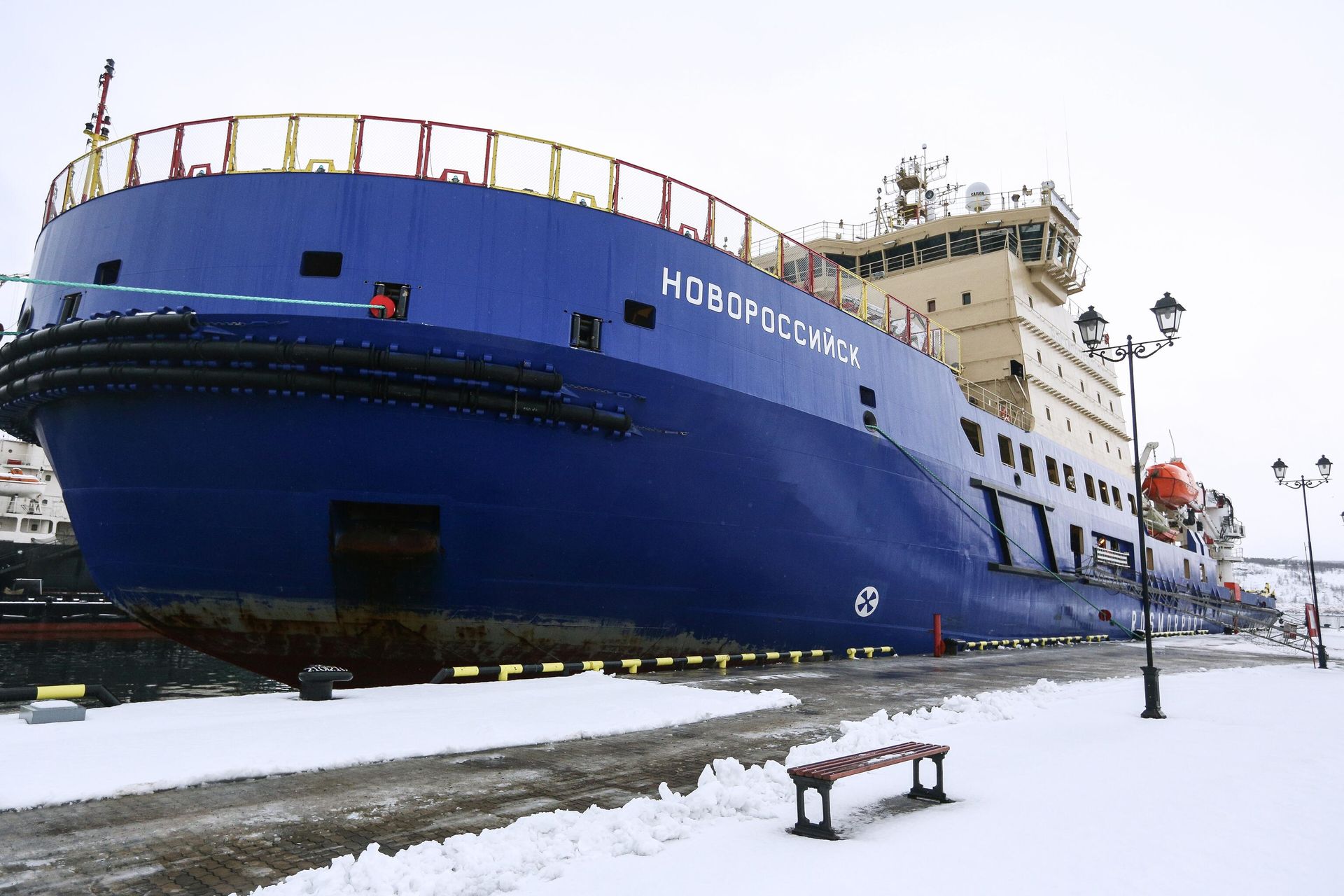 Project 21900M diesel-electric icebreaker Novorossiysk in the harbor in Murmansk. File photo. Project 21900M diesel-electric icebreaker Novorossiysk in the harbor in Murmansk. File photo. - Sputnik International, 1920, 11.02.2024