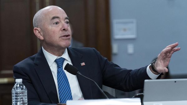 Secretary of Homeland Security Alejandro Mayorkas testifies before the House Committee on Appropriations I Subcommittee Homeland Security Committee during a hearing on Fiscal Year 2023 Budget Request for the Department of Homeland Security on Capitol Hill in Washington, Wednesday, April 27, 2022 - Sputnik International