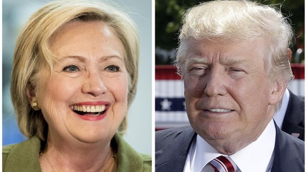 Democratic presidential candidate Hillary Clinton, left, and Republican presidential candidate Donald Trump in these 2016 file photos - Sputnik International