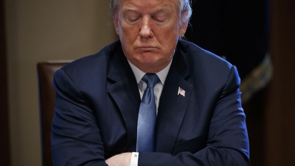 In this June 26, 2018 photo, President Donald Trump listens during a meeting with Republican lawmakers in the Cabinet Room of the White House in Washington In this June 26, 2018 photo, President Donald Trump listens during a meeting with Republican lawmakers in the Cabinet Room of the White House in Washington - Sputnik International