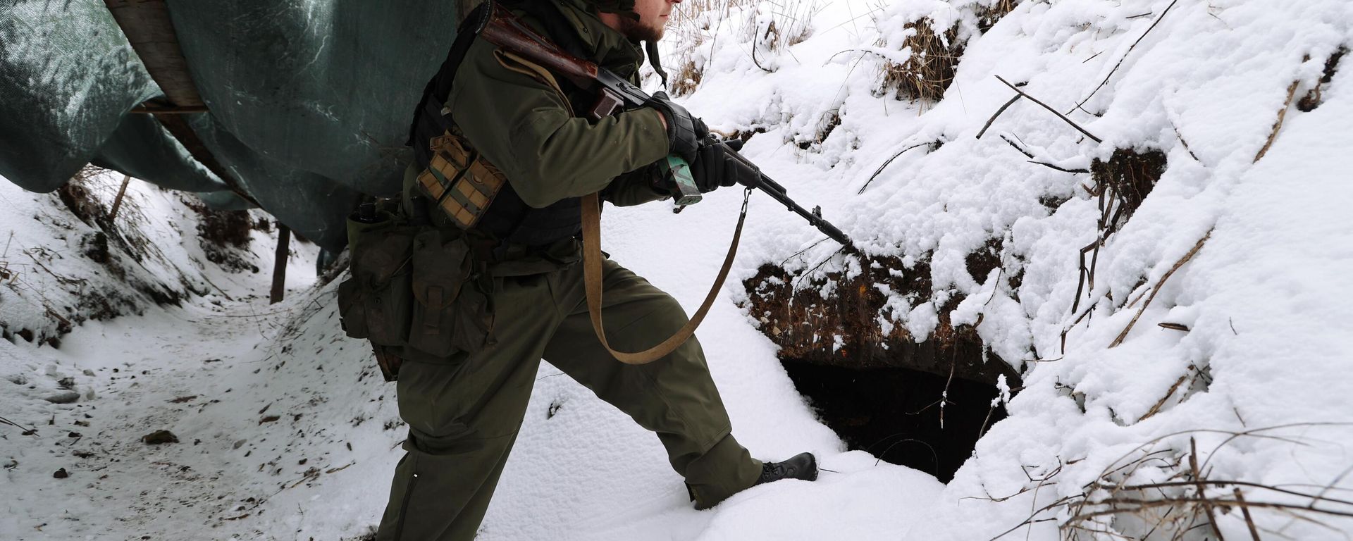 Soldier from the Pyatnashka international brigade during fighting in the Avdeyevka direction. File photo. Soldier from the Pyatnashka international brigade during fighting in the Avdeyevka direction. File photo. - Sputnik International, 1920, 18.02.2024