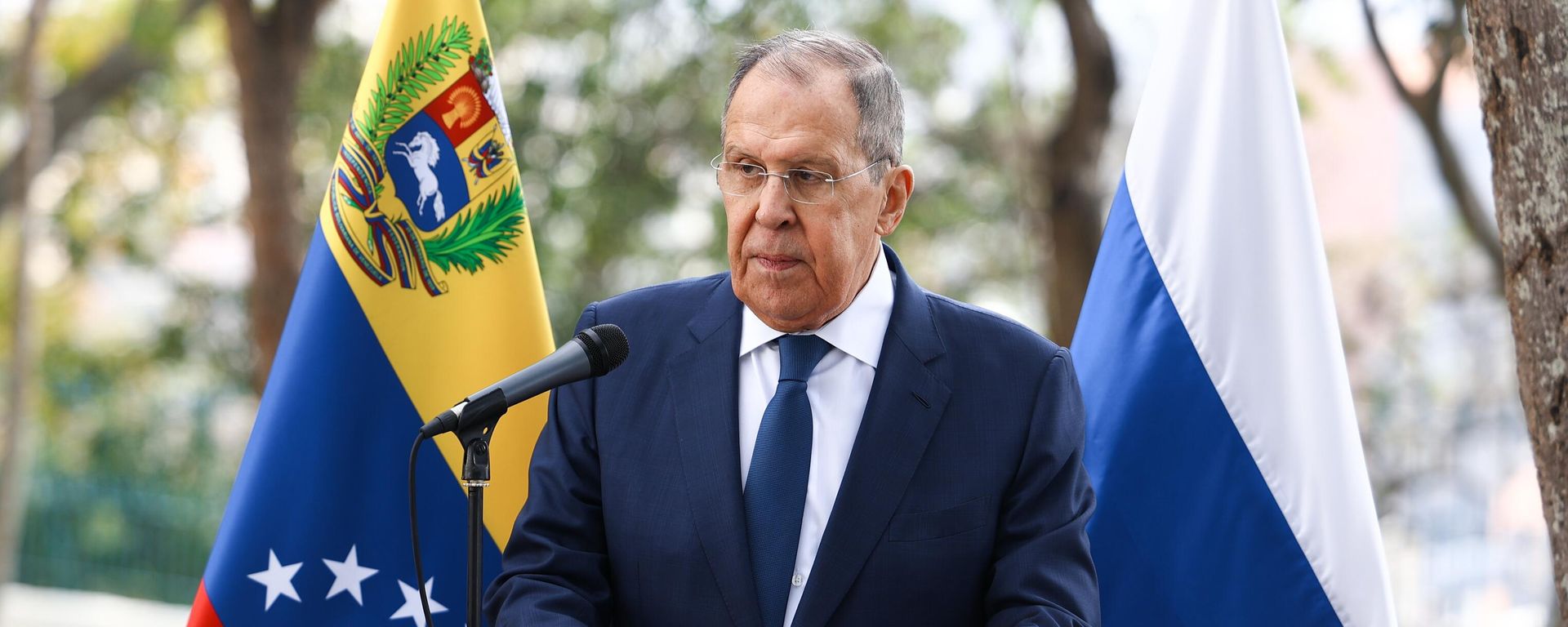 Russian Foreign Minister Sergey Lavrov delivers a speech in Caracas, Venezuela Russian Foreign Minister Sergey Lavrov delivers a speech in Caracas, Venezuela - Sputnik International, 1920, 21.02.2024