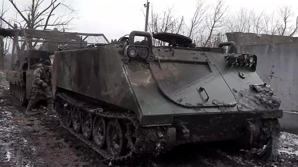 Evacuation of destroyed Ukrainian military equipment from Avdeyevka. File photo - Sputnik International