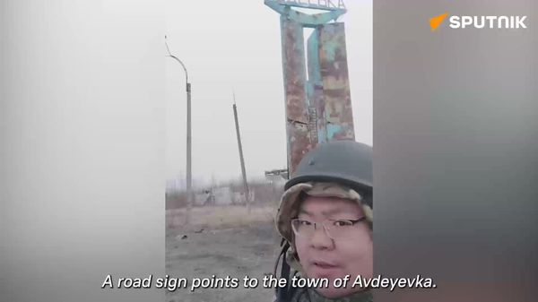 Independent Chinese military blogger Zhu Haozheng in Avdeyevka - Sputnik International