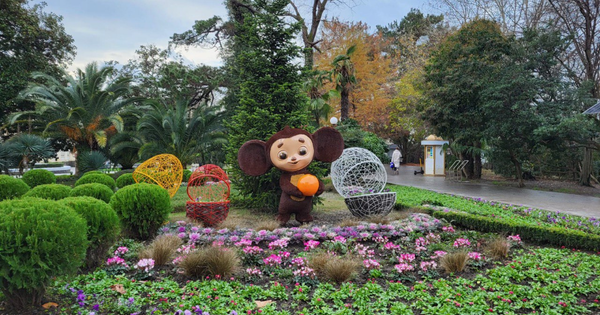 A festive flower garden being set up as part of last minute preparations.  - Sputnik International
