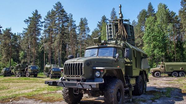 Ground-based electronic warfare equipment developed by Russian defense electronics concern Kvant. - Sputnik International