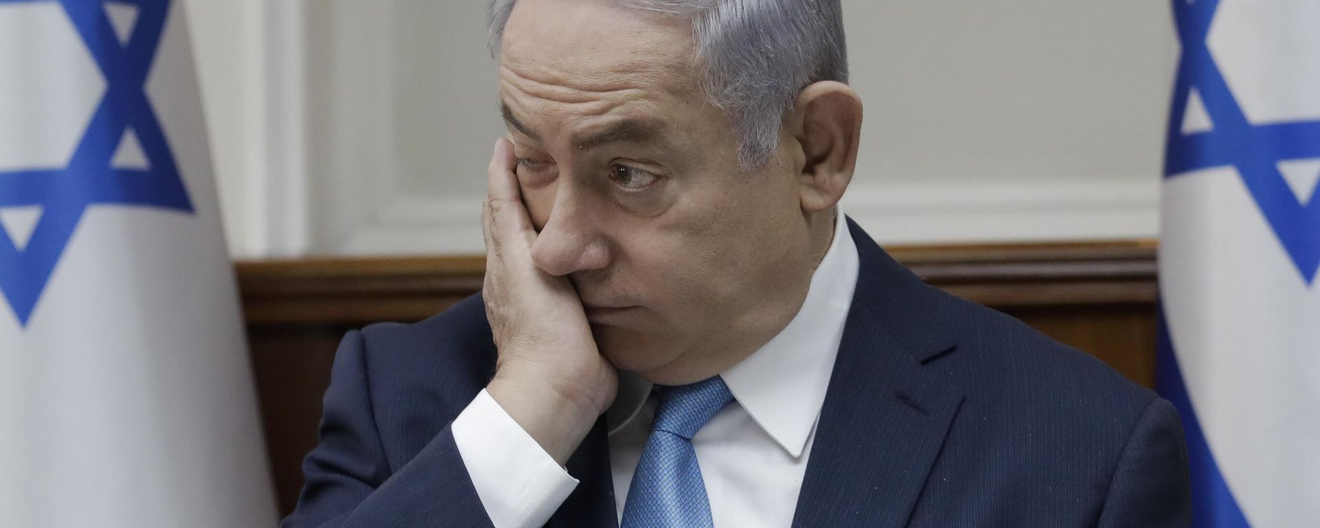 Israeli Prime Minister Benjamin Netanyahu attends a cabinet meeting in Jerusalem, Wednesday, Jan. 3, 2018 - Sputnik International, 1920, 30.06.2024