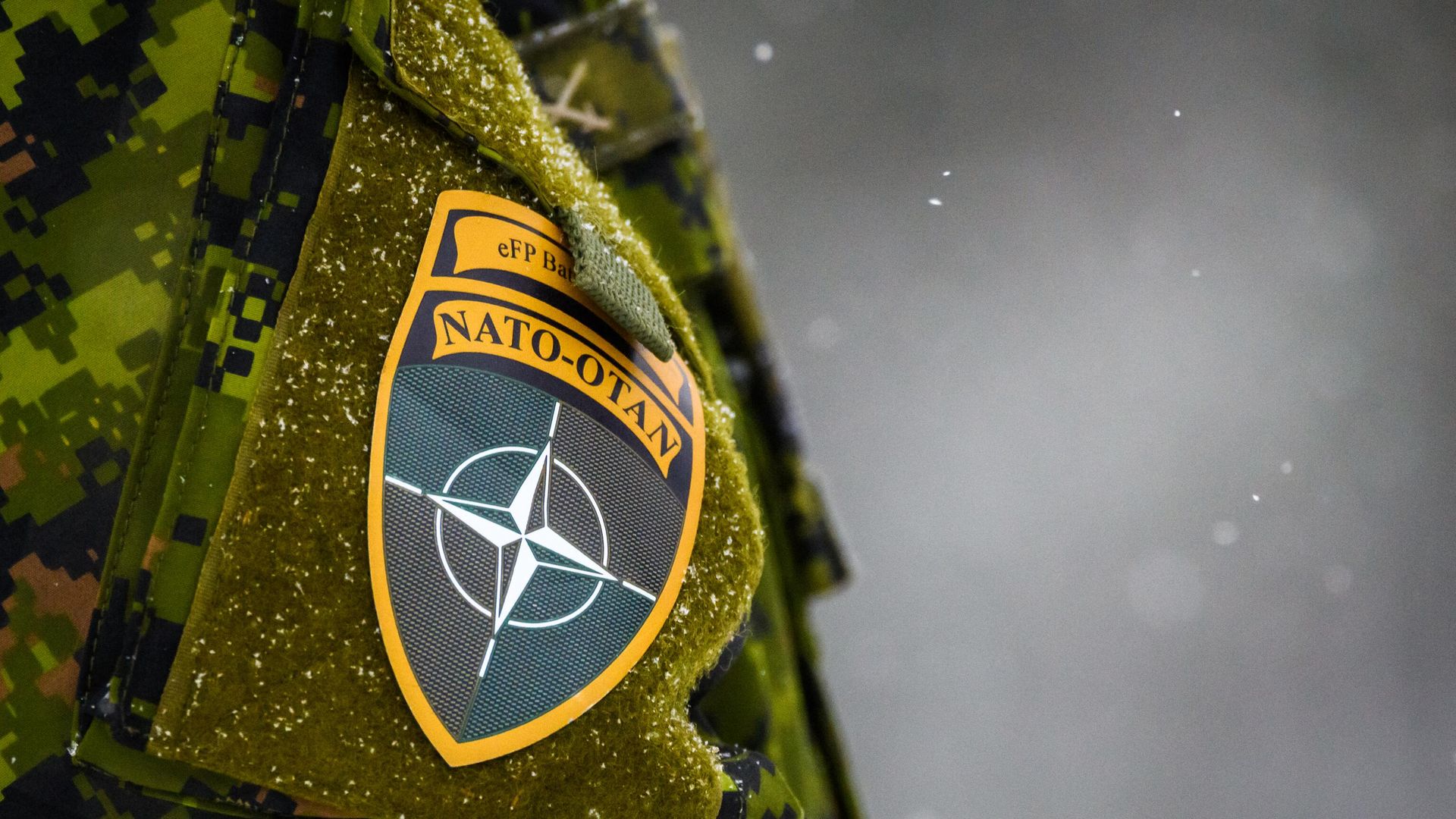 The NATO logo is seen on a uniform during the NATO annual military exercise Winter Shield 2021 in Adazi, Latvia, on November 29, 2021. The NATO logo is seen on a uniform during the NATO annual military exercise Winter Shield 2021 in Adazi, Latvia, on November 29, 2021. - Sputnik International, 1920, 20.03.2024