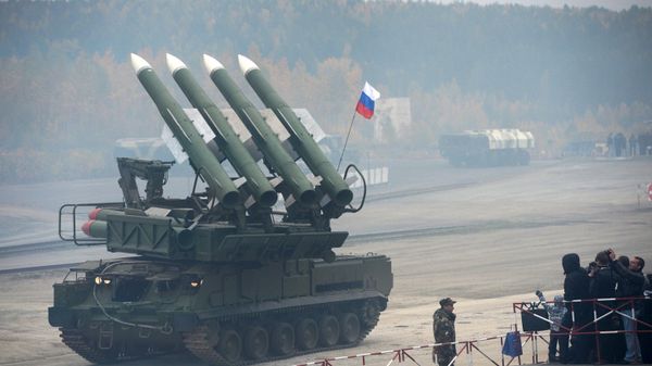 Air Defense Missile System Buk-M1 at the Ninth International Exhibition of Arms, Military Equipment and Ammunition in Nizhny tagil - Sputnik International