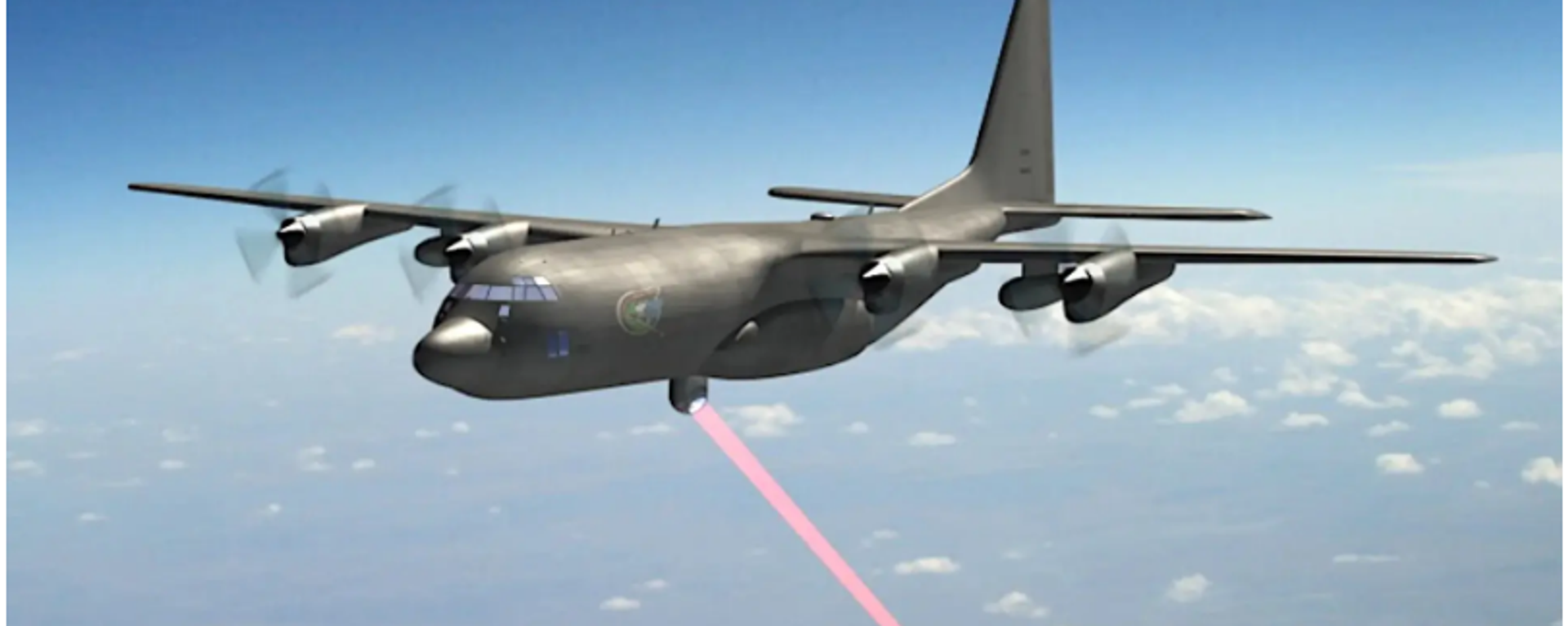 Screenshot showing a dated US Air Force rendering of an AC-130 with a laser directed energy weapon. USAF Screenshot showing a dated US Air Force rendering of an AC-130 with a laser directed energy weapon. USAF - Sputnik International, 1920, 28.10.2024