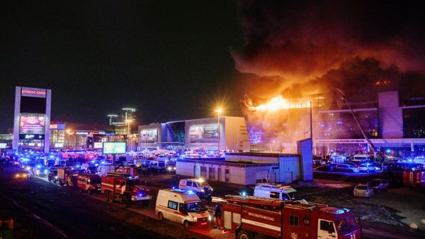 Terror attack on Crocus City Hall concert venue. - Sputnik International