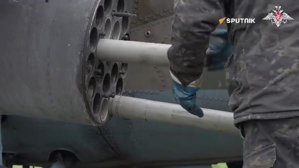 Russian Aerospace Forces aviation crews hit camouflaged enemy equipment and engineering structures near Kupyansk - Sputnik International