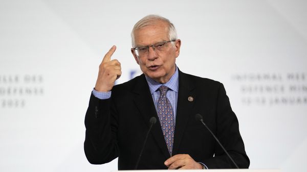 European Union foreign policy chief Josep Borrell speaks during a media conference after a meeting of European Union defense ministers in Brest, France, Thursday, Jan. 13, 2022 - Sputnik International