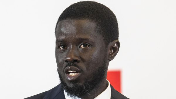 Bassirou Diomaye Faye holds a press conference after winning the presidential elections in Dakar, Senegal, Monday, March 25, 2024. - Sputnik International