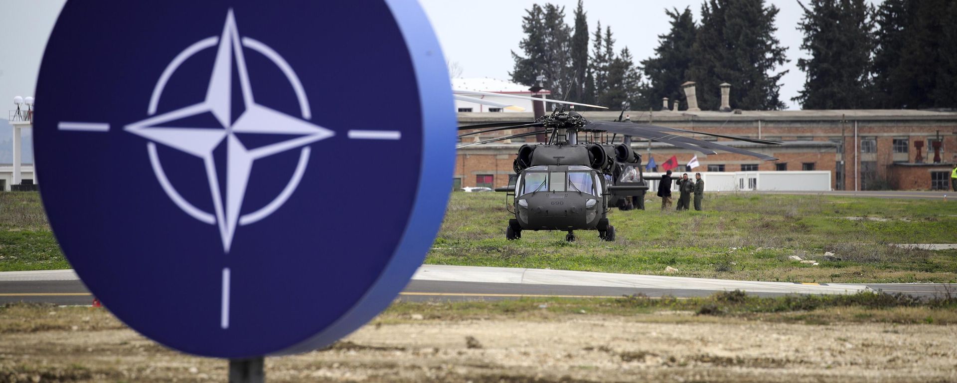 Military helicopters are parked at an airbase in Kocuve, about 85 kilometers (52 miles) south of Tirana, Albania, Monday, March 4, 2024 - Sputnik International, 1920, 14.06.2024