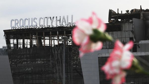 Crocus City Hall following a deadly attack on the concert venue outside Moscow, Russia - Sputnik International