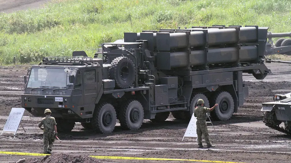 Japanese Type 12 coastal defense system. File photo. - Sputnik International