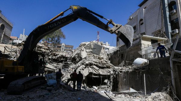Aftermath of Israeli strike - Sputnik International