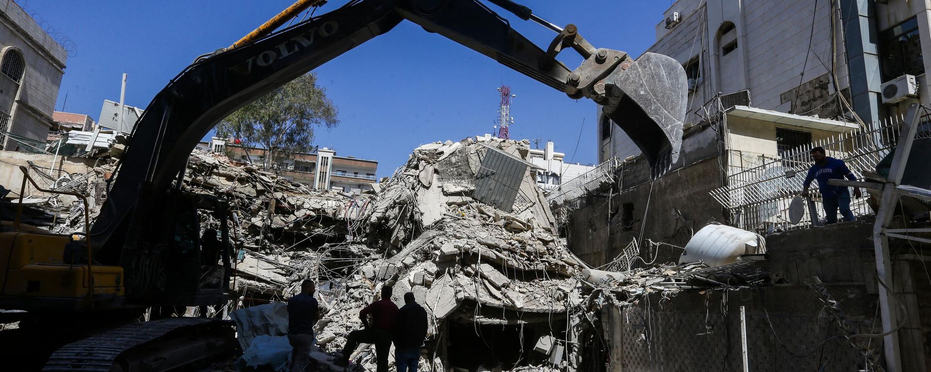 Aftermath of Israeli strike - Sputnik International, 1920, 02.04.2024