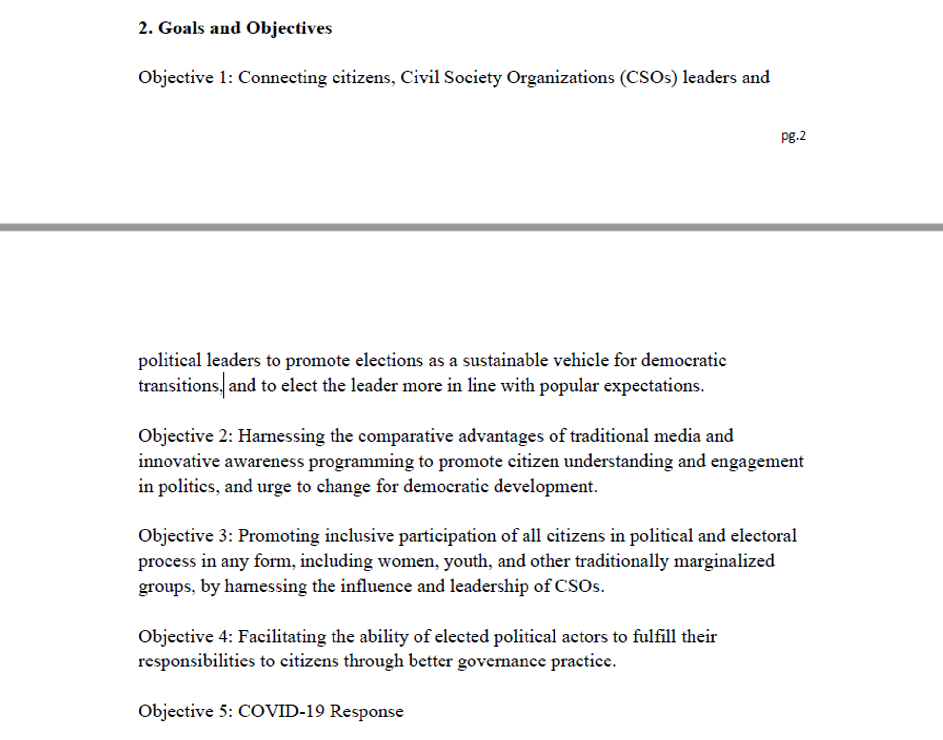Goals and Objectives of Solomon Islands Elections & Political Processes (EPP) Fund document attached to a USAID funding approval. Provided to Sputnik by an anonymous source showing intimate familiarity with USAID activities in the Solomons. - Sputnik International, 1920, 06.04.2024