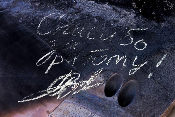 A inscription on the descent vehicle of the Soyuz MS-24, reading: "Thanks for the work!" - Sputnik International