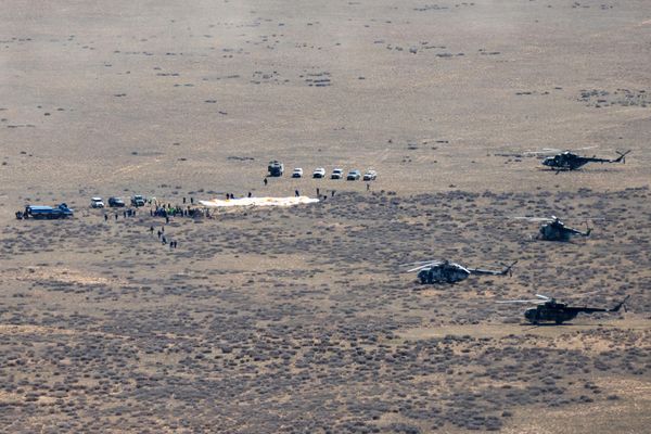 Landing of the Soyuz MS-24 manned spacecraft. - Sputnik International