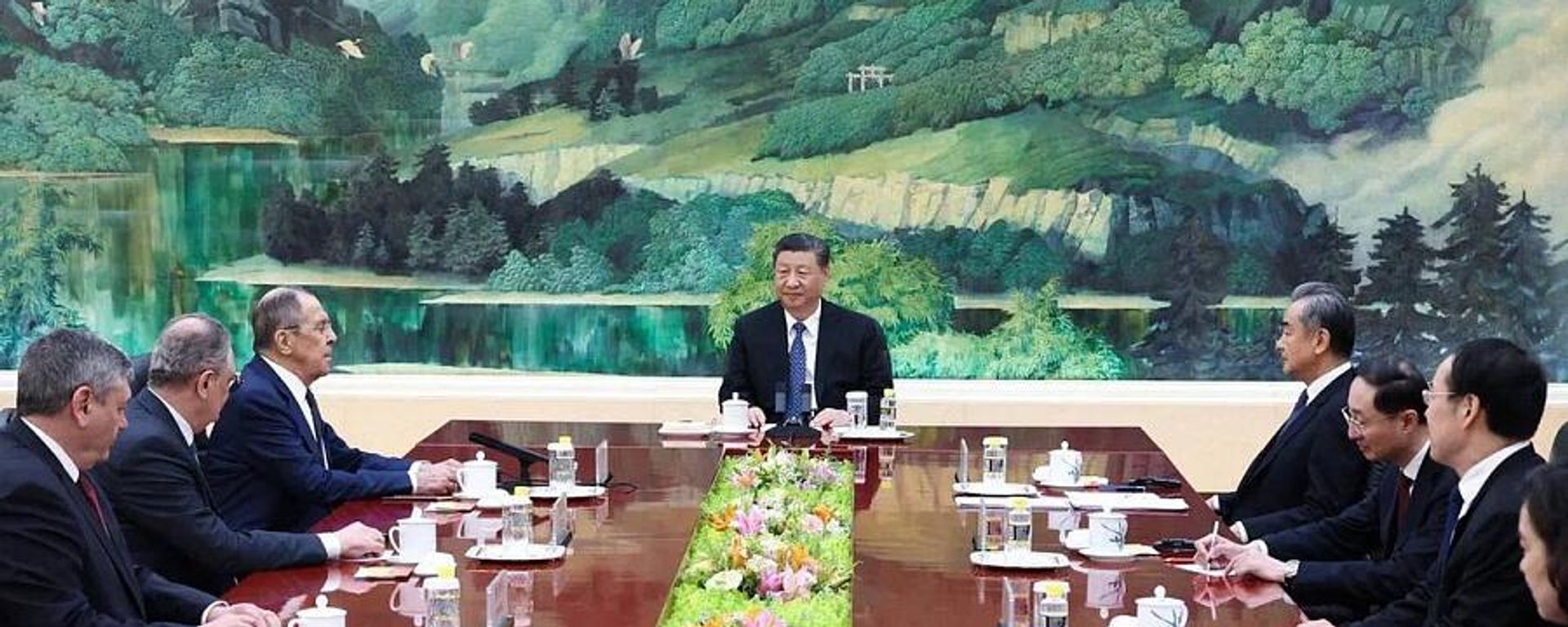 Foreign Minister Sergey Lavrov during a meeting with President of China Xi Jinping, Beijing, April 9, 2024. - Sputnik International, 1920, 10.04.2024