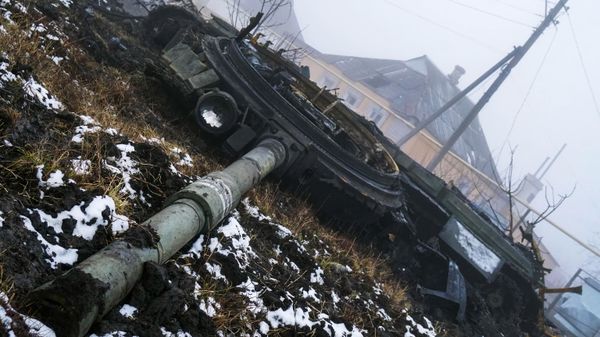 Destroyed military equipment of the Ukrainian Armed Forces in the zone of Russia's special military operation. - Sputnik International