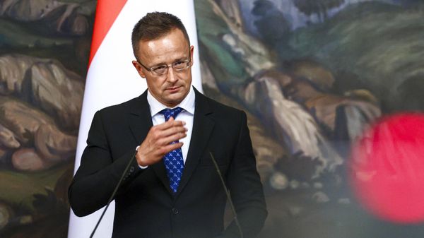 In this handout photo released by Russian Foreign Ministry Press Service, Hungary's Minister of Foreign Affairs and Trade Peter Szijjarto gestures while speaking to the media during a joint news conference with Russian Foreign Minister Sergey Lavrov following their talks in Moscow, Russia, Thursday, July 21, 2022 - Sputnik International