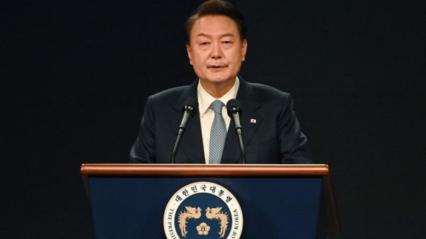 South Korea's President Yoon Suk-yeol speaks during the Third Summit for Democracy in Seoul on March 18, 2024. (Photo by KIM Min-Hee / POOL / AFP) - Sputnik International