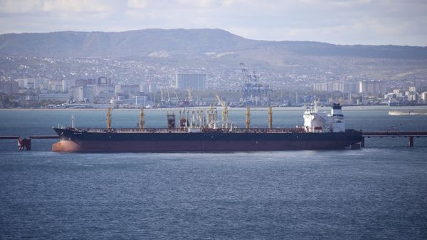 An oil tanker is moored at the Sheskharis complex, part of Chernomortransneft JSC, a subsidiary of Transneft PJSC, in Novorossiysk, Russia, on Oct. 11, 2022.  - Sputnik International