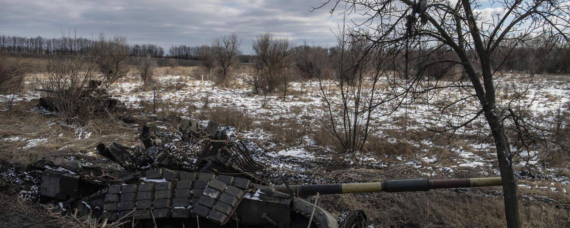 Destroyed Ukrainian Armed Forces equipment. - Sputnik International, 1920, 21.04.2024