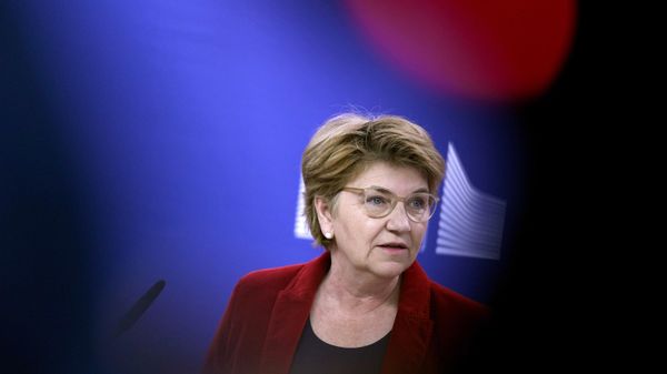 Switzerland's President Viola Amherd addresses the media prior to a meeting with European Commission President Ursula von der Leyen at EU headquarters in Brussels, Monday, March 18, 2024.  - Sputnik International