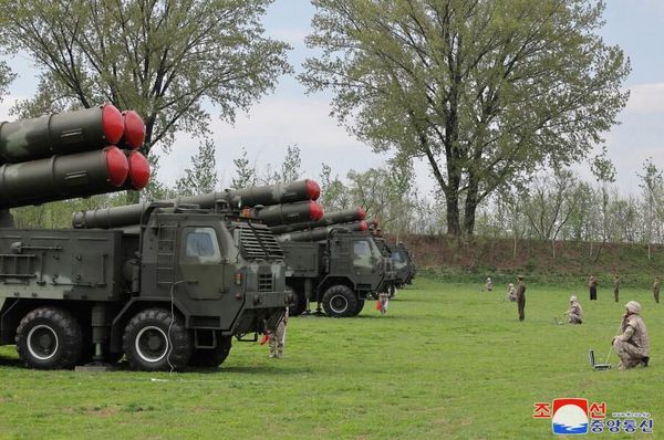 During the drill, launchers fired a salvo of missiles toward "the potential enemy," hitting an island target within a range of 352 kilometers. - Sputnik International