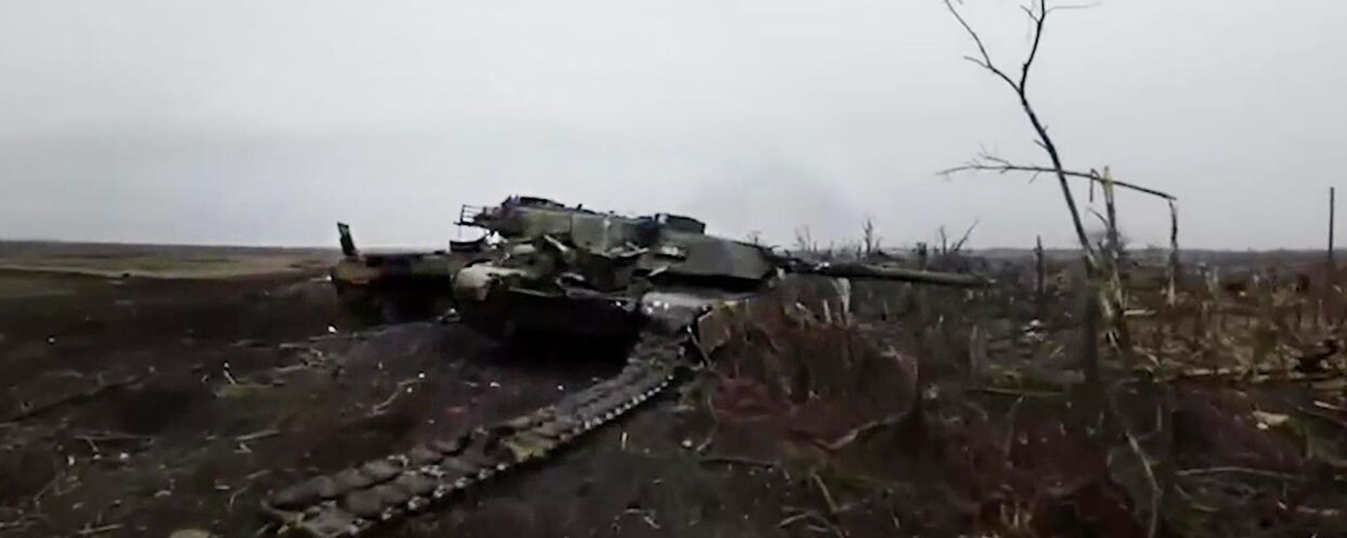  A destroyed Abrams tank near Avdeyevka. File photo - Sputnik International, 1920, 26.04.2024
