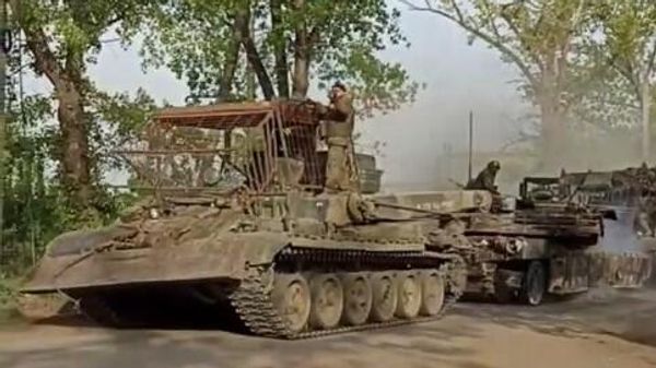 Russian troops have evacuated the first US-made M1 Abrams tank from the front line near Avdeyevka - Sputnik International