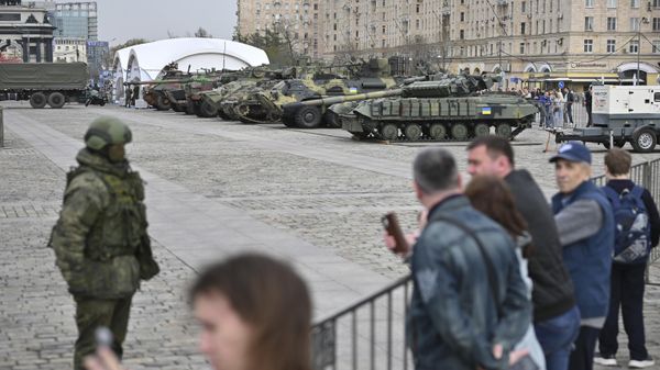 Выставка трофейной техники на Поклонной горе в Москве - Sputnik International