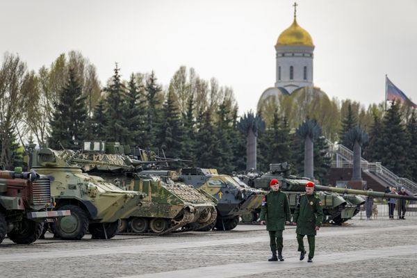 Military police guard at the exhibition. - Sputnik International