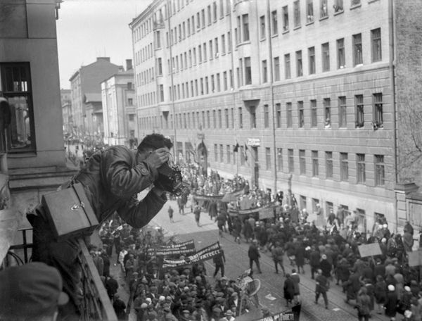 May Day street rallies in the Russian capital on May 1, 1932. - Sputnik International