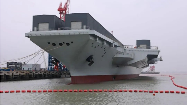 Screenshot of  China's aircraft carrier the Fujian. - Sputnik International