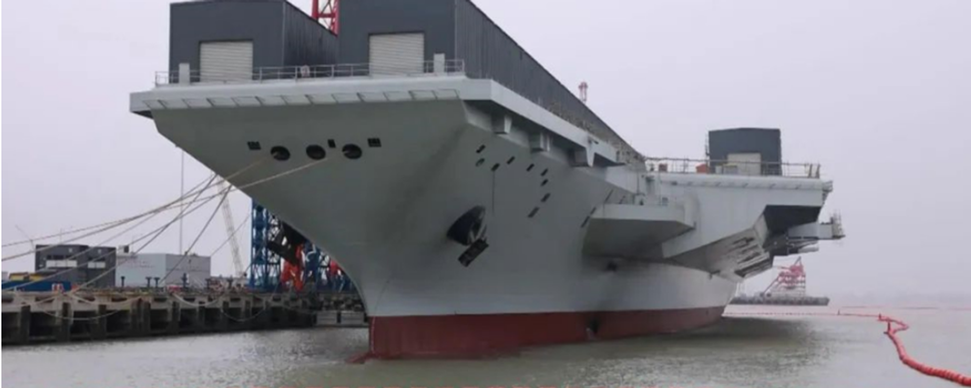 Screenshot of China's aircraft carrier the Fujian. Screenshot of China's aircraft carrier the Fujian. - Sputnik International, 1920, 13.11.2025