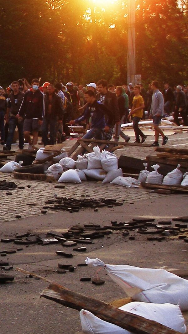 Anti-Maidan activists' camps being destroyed in Odessa's Kulikovo Field - Sputnik International