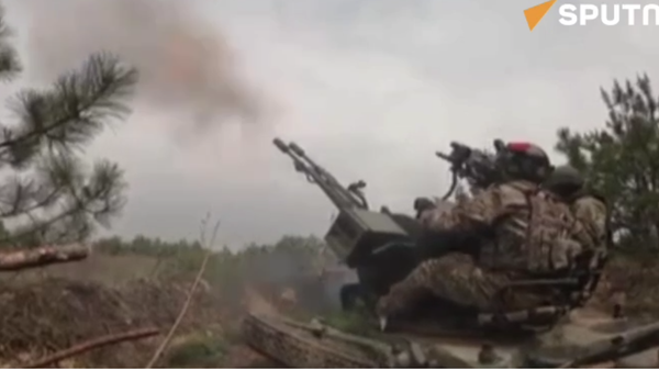 Destruction of Ukrainian drone - Sputnik International
